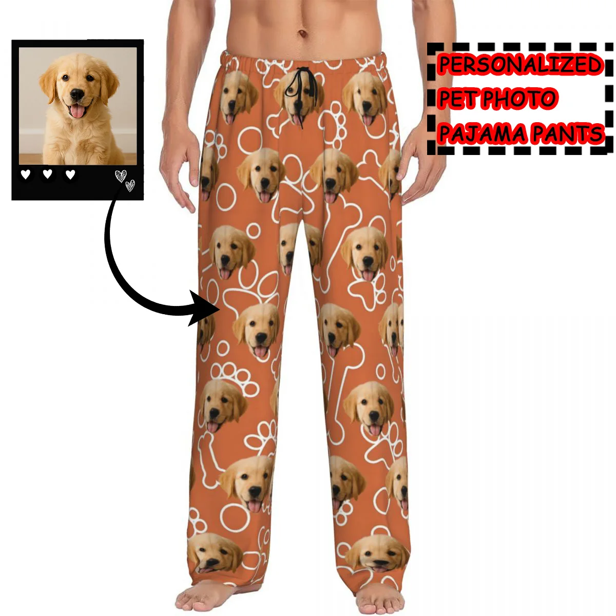 Custom Men Custom Dog Head Pajama Pants Print Sleep Sleepwear Bottoms with Pockets
Custom Men Custom Dog Head Pajama Pants Print Sleep Sleepwear Bottoms with Pockets