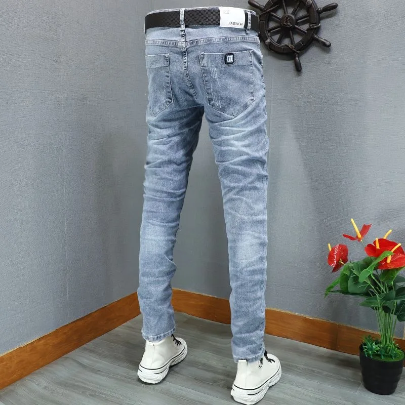 New Spring/Summer Fashion Trendy Solid Color Retro Stretch Slim Fit Men's Casual Breathable High-Quality Denim Pants 28-36
New Spring/Summer Fashion Trendy Solid Color Retro Stretch Slim Fit Men's Casual Breathable High-Quality Denim Pants 28-36