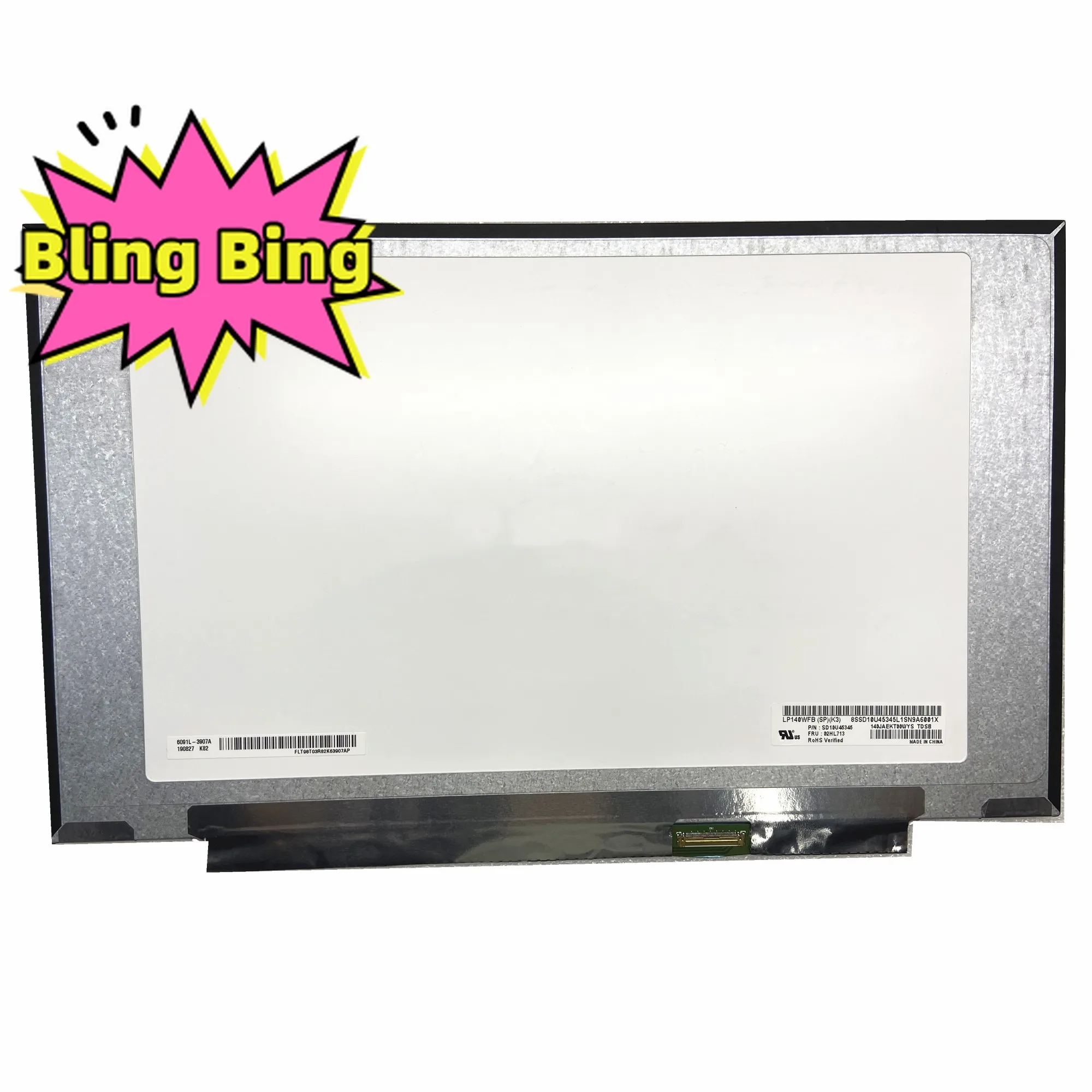 LP140WFB SPK3 LP140WFB SPK2 LP140WFB SPK1 14.0" FHD 40 PIN Digitizer Laptop Screen Matrix Panel LED LCD Display
LP140WFB SPK3 LP140WFB SPK2 LP140WFB SPK1 14.0" FHD 40 PIN Digitizer Laptop Screen Matrix Panel LED LCD Display