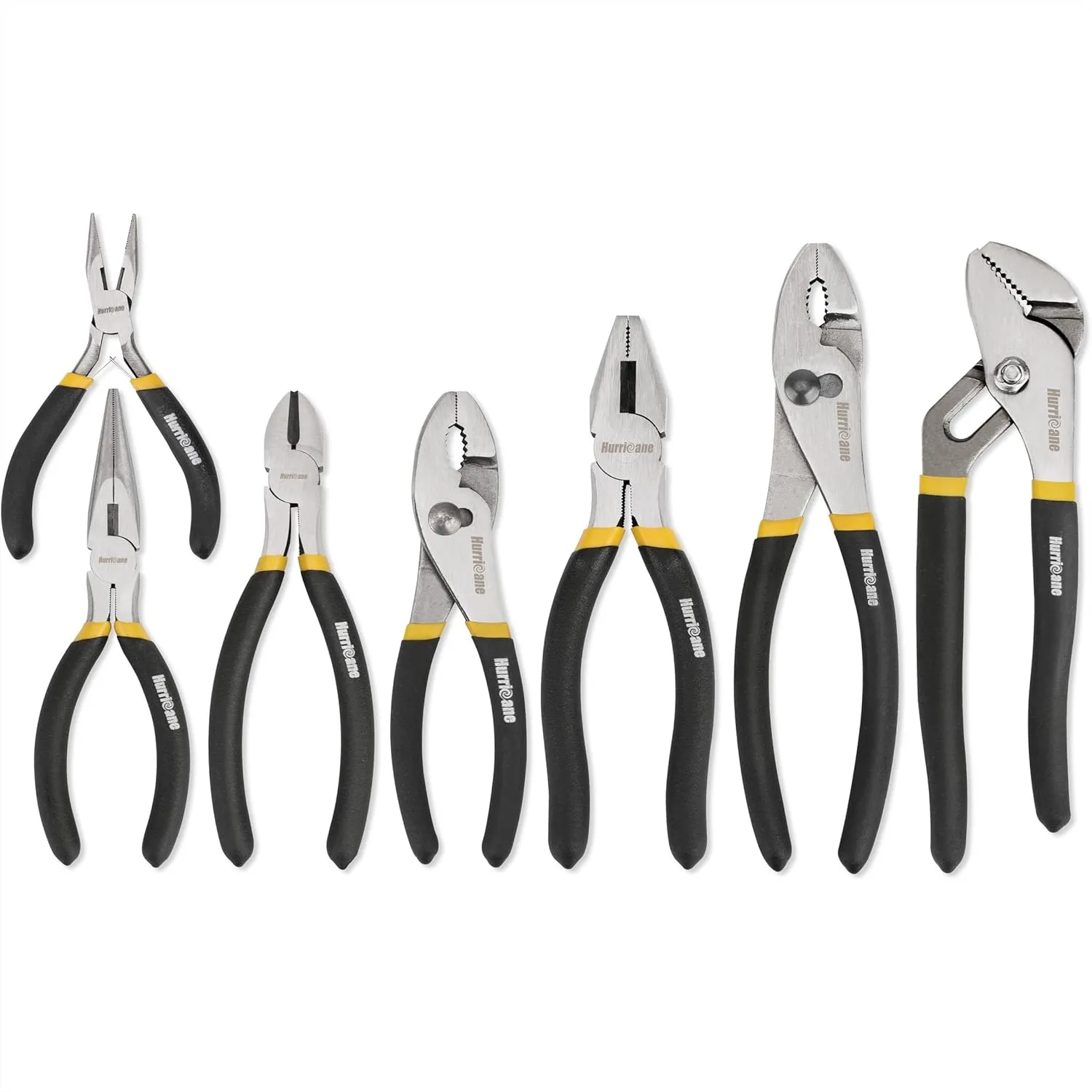 7-Piece Pliers Set with 8" Water Pump & 6"/8" Slip Joint for Home DIY Automotive
7-Piece Pliers Set with 8" Water Pump & 6"/8" Slip Joint for Home DIY Automotive