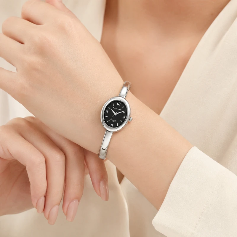 Elegant CANSNOW Women's Bangle Watch Fashion Ladies' Quartz Wristwatch with Oval Dial Ideal Gift for Women & Girls montre femme
Elegant CANSNOW Women's Bangle Watch Fashion Ladies' Quartz Wristwatch with Oval Dial Ideal Gift for Women & Girls montre femme
