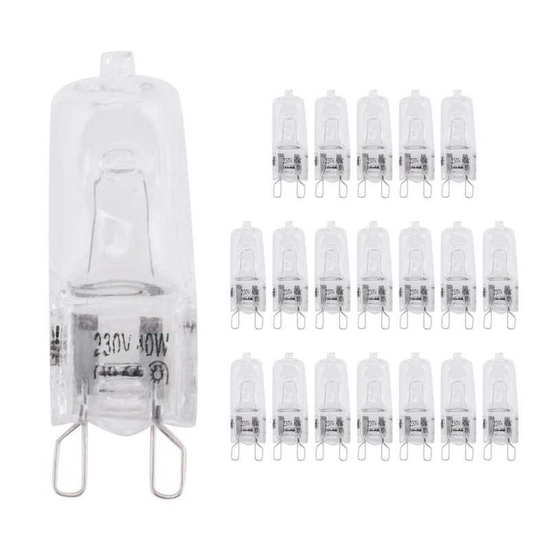 B62B-20Pcs G9 Halogen Light Bulbs, Clear Halogen Lamps Dimmable,Warm White 2800K For Chandeliers,Pendants,Landscape Lights
B62B-20Pcs G9 Halogen Light Bulbs, Clear Halogen Lamps Dimmable,Warm White 2800K For Chandeliers,Pendants,Landscape Lights
