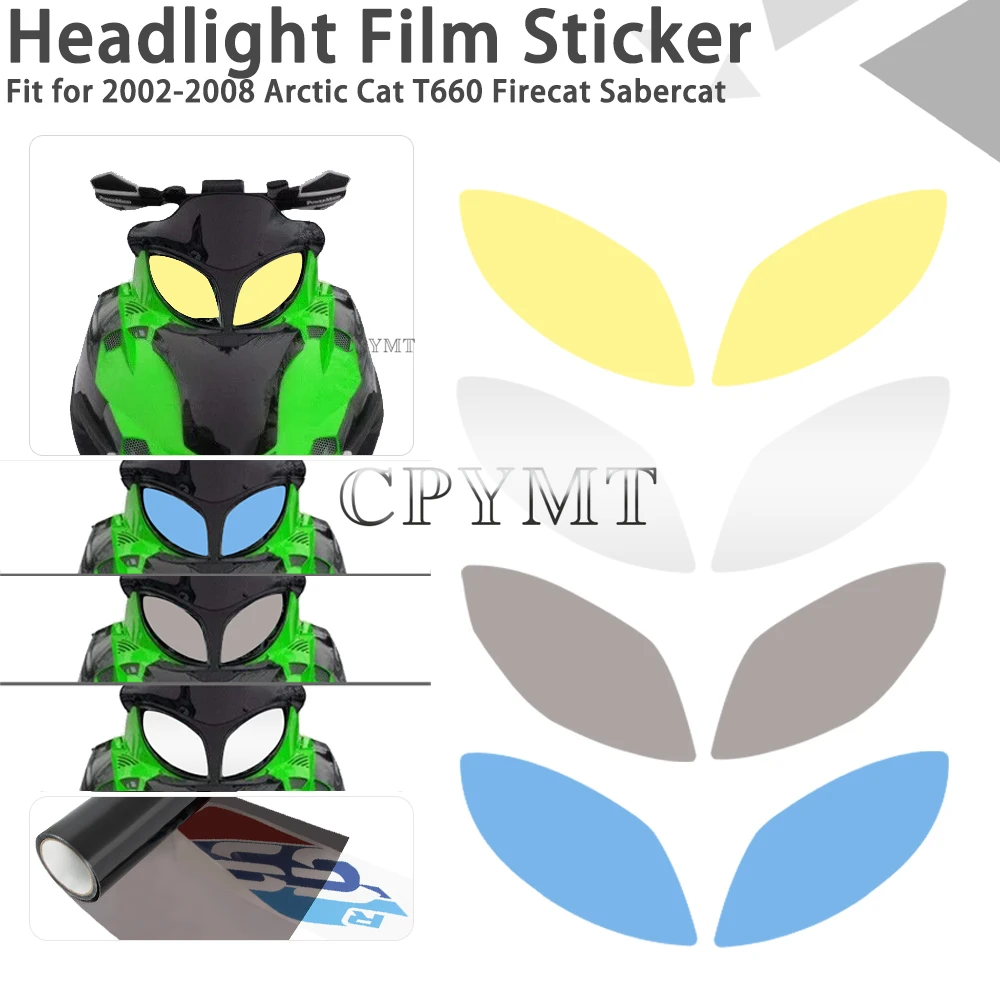 Fit for 2002-2008 Arctic Cat T660 Firecat Sabercat Motorcycle headlight film decorative sticker accessories Transparent PVC Film
Fit for 2002-2008 Arctic Cat T660 Firecat Sabercat Motorcycle headlight film decorative sticker accessories Transparent PVC Film
