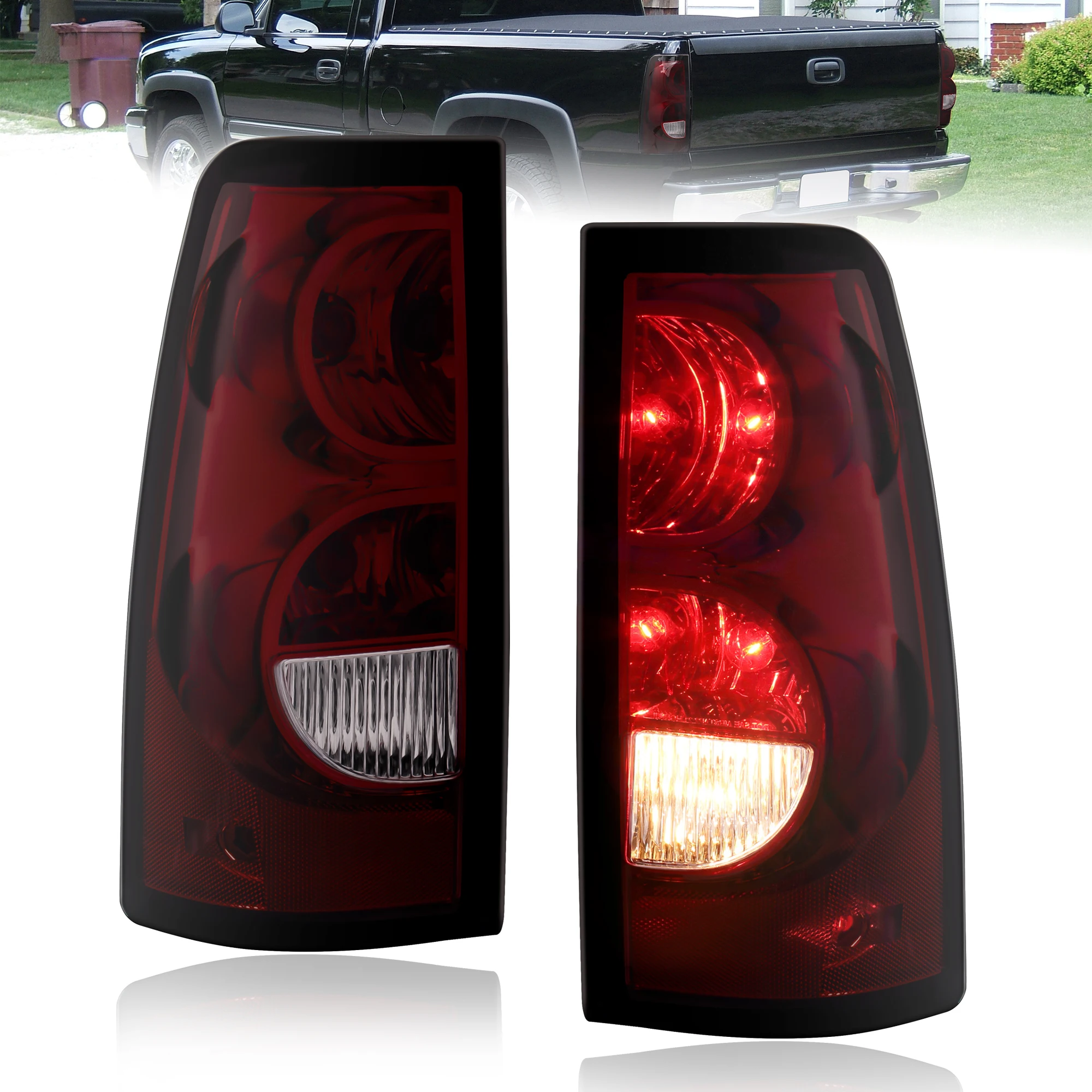 2 задних фонаря с дымчатыми линзами для Chevrolet Silverado 1500 2500 3500 2003-2006 годов выпуска
2 задних фонаря с дымчатыми линзами для Chevrolet Silverado 1500 2500 3500 2003-2006 годов выпуска