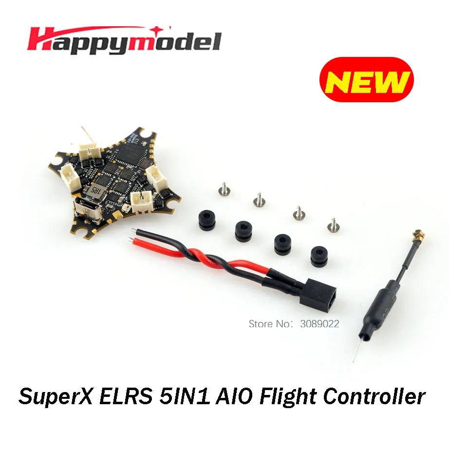 HappyModel SuperX ELRS V2.0 AIO 5IN1 AIO Flight controller w/ BLHELIS ESC 400mW VTX A30 Plug 1S For FPV Tinywhoop Mobula 6 2024
HappyModel SuperX ELRS V2.0 AIO 5IN1 AIO Flight controller w/ BLHELIS ESC 400mW VTX A30 Plug 1S For FPV Tinywhoop Mobula 6 2024