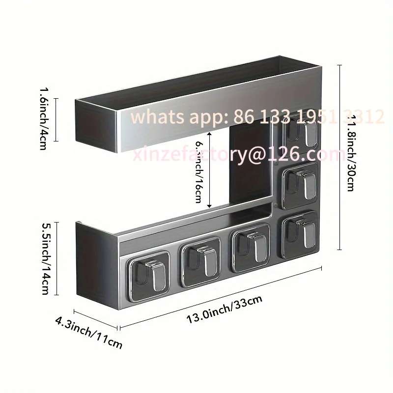 Customizable Wall-Mounted Metal Spice Rack with 6 Seasoning Boxes-Space-Saving Kitchen Organizer for Bottles,Jars,and Containers
Customizable Wall-Mounted Metal Spice Rack with 6 Seasoning Boxes-Space-Saving Kitchen Organizer for Bottles,Jars,and Containers