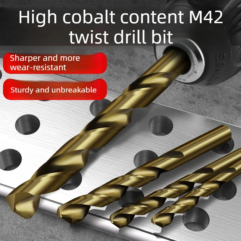 High Cobalt Content M42 Twist Drill Bit, High Hardness
High Cobalt Content M42 Twist Drill Bit, High Hardness