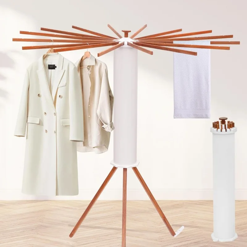 Portable Teak Tripod Clothes Drying Rack, Foldable Space & Saving Design, Versatile Laundry Drying Rack
Portable Teak Tripod Clothes Drying Rack, Foldable Space & Saving Design, Versatile Laundry Drying Rack