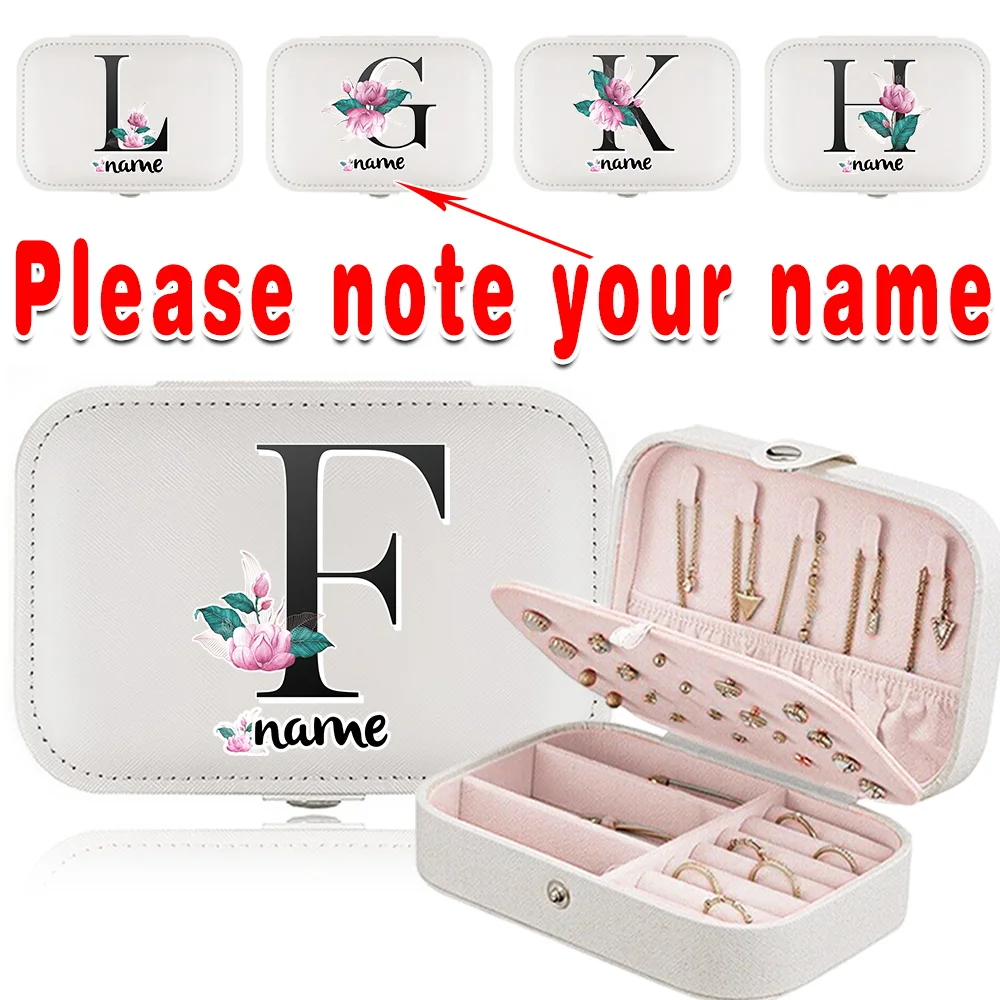 Customized Name Portable Large Capacity Jewelry Storage Box Travel Makeup Organizer Case Earrings Rings Display PU Cosmetic Bag
Customized Name Portable Large Capacity Jewelry Storage Box Travel Makeup Organizer Case Earrings Rings Display PU Cosmetic Bag