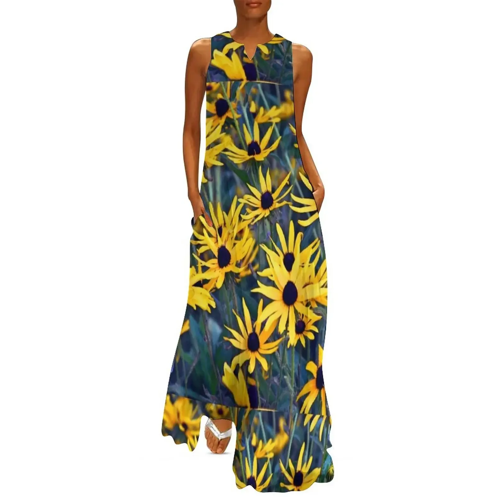 Wild Black-Eyed Susans in the Morning Long Dress Aesthetic clothing dress summer 2025 women womens clothing fairy dress
Wild Black-Eyed Susans in the Morning Long Dress Aesthetic clothing dress summer 2025 women womens clothing fairy dress