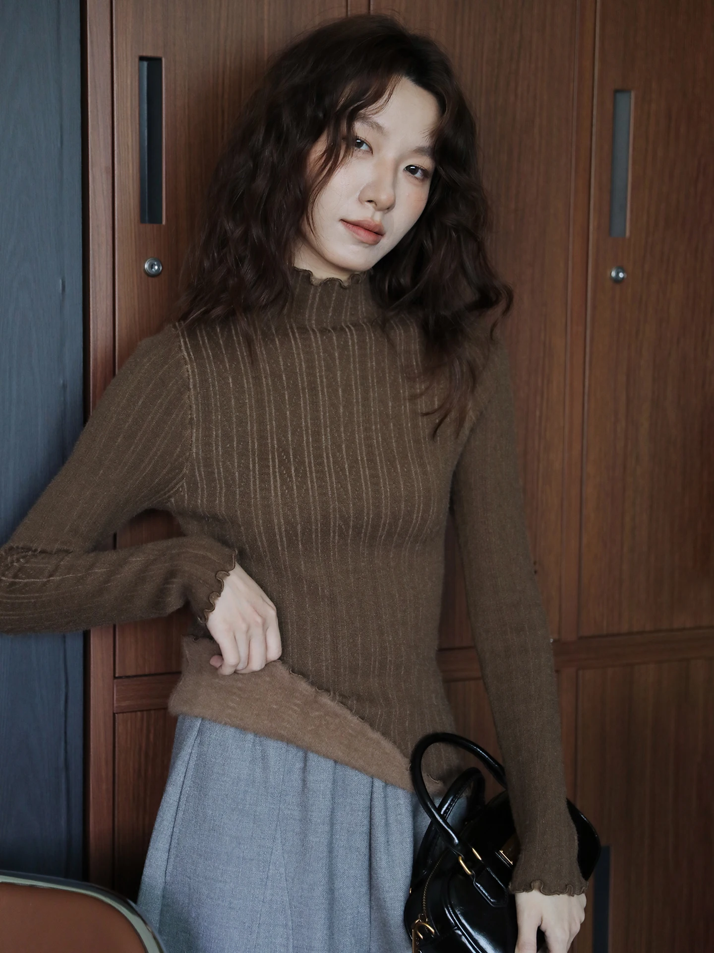 Women's Fce Lined f High Ne Knitwear Soft Texture Svel Sweater Vintage Sle Commute Faion Loose Fit Long Sve
Women's Fce Lined f High Ne Knitwear Soft Texture Svel Sweater Vintage Sle Commute Faion Loose Fit Long Sve