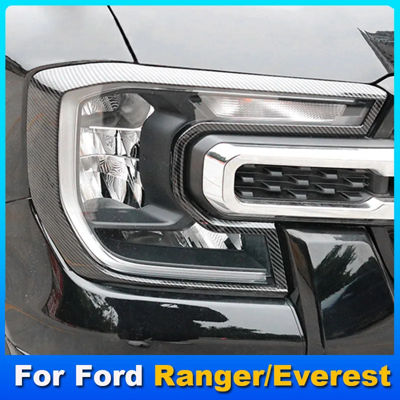 For Ford Ranger T9 Everest 2023 2024 Headlight Cover Trim Front Head Lamp Strip Headlamp Tail Lights Frame Exterior Modification
For Ford Ranger T9 Everest 2023 2024 Headlight Cover Trim Front Head Lamp Strip Headlamp Tail Lights Frame Exterior Modification