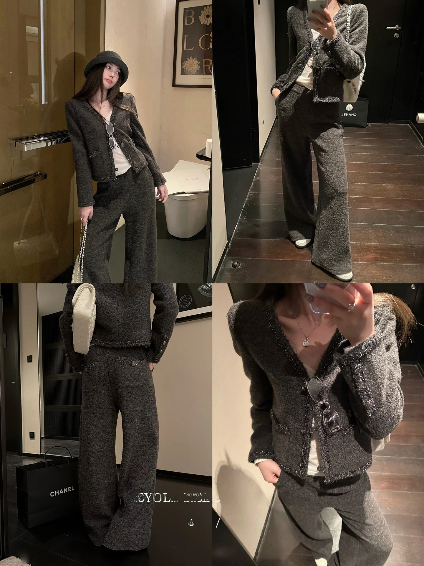 Heydle Women's Faion Set ort Coat And Straight Leg Pants Wool Blend Thiened Fraance Roman Sle Winter Outfit
Heydle Women's Faion Set ort Coat And Straight Leg Pants Wool Blend Thiened Fraance Roman Sle Winter Outfit