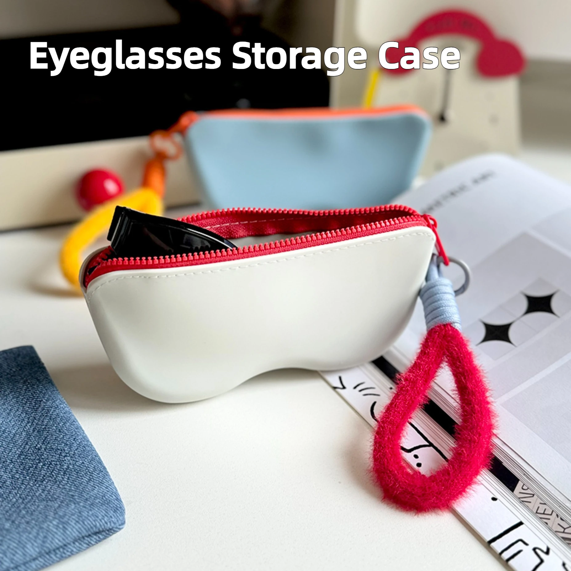1 Piece Multi-Purpose Small Dustproof Glasses Case Silicone Zipper Glasses Organizer Patchwork Color Zipper Waterproof Dustproof
1 Piece Multi-Purpose Small Dustproof Glasses Case Silicone Zipper Glasses Organizer Patchwork Color Zipper Waterproof Dustproof