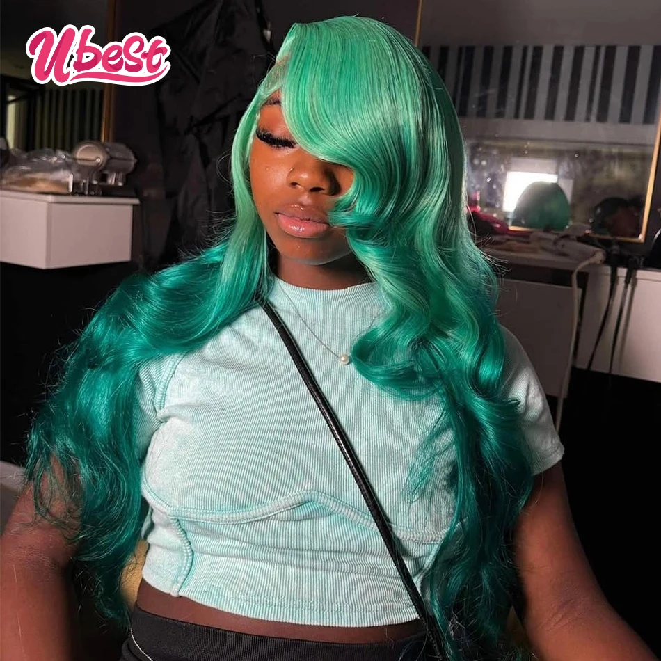 Ombre Emerald Green Colored Body Wave 13x6 Lace Front Wigs Brazilian 100% Human Hair Transparent Remy Wig Pre Plucked For Women
Ombre Emerald Green Colored Body Wave 13x6 Lace Front Wigs Brazilian 100% Human Hair Transparent Remy Wig Pre Plucked For Women