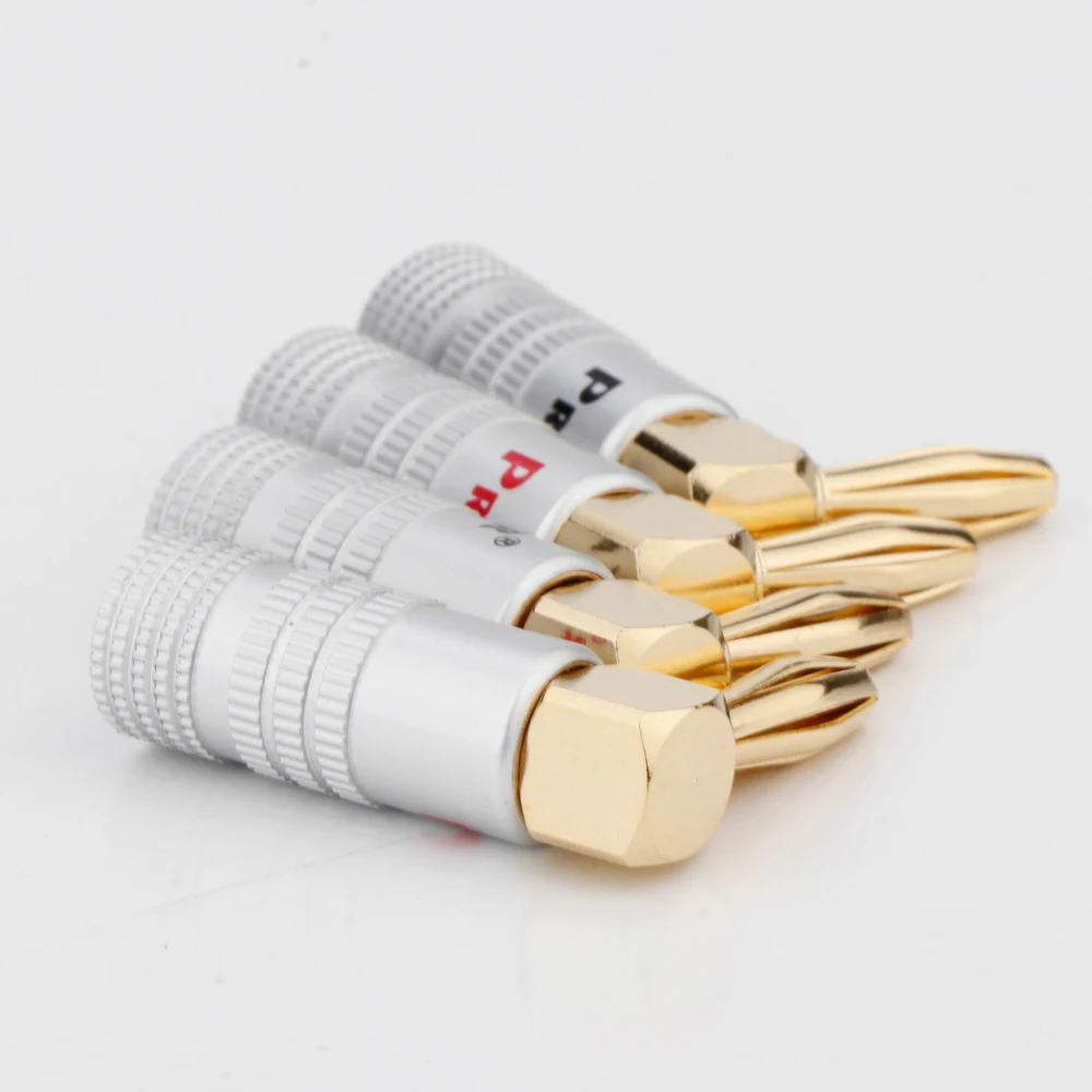 Preffair BA1467 24K Gold 90 Degree Right Angle Speaker Banana Plugs Audio Jack Connector for Speaker Cable
Preffair BA1467 24K Gold 90 Degree Right Angle Speaker Banana Plugs Audio Jack Connector for Speaker Cable