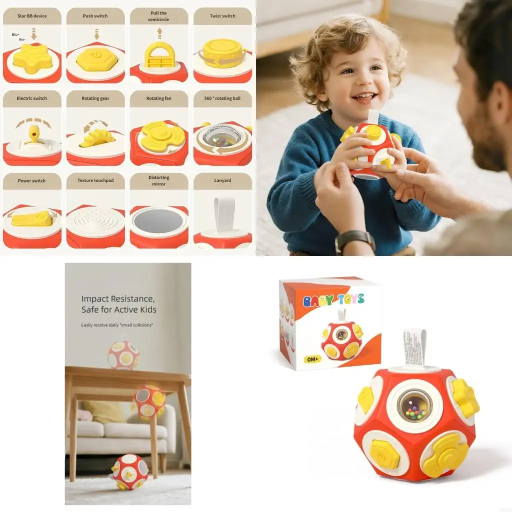 Colorful Multifunctional 12 in 1 Toy Promoting Sensory Stimulation Exploration
Colorful Multifunctional 12 in 1 Toy Promoting Sensory Stimulation Exploration