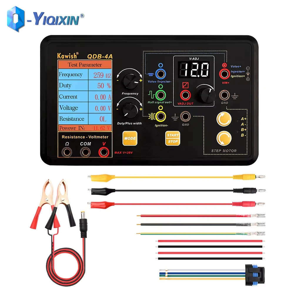 AM-QDB4A автомобильный тестер катушки зажигания, тестер шагового двигателя холостого хода, симулятор привода ШИМ, детектор ремонта неисправностей автомобиля, инструмент
AM-QDB4A автомобильный тестер катушки зажигания, тестер шагового двигателя холостого хода, симулятор привода ШИМ, детектор ремонта неисправностей автомобиля, инструмент