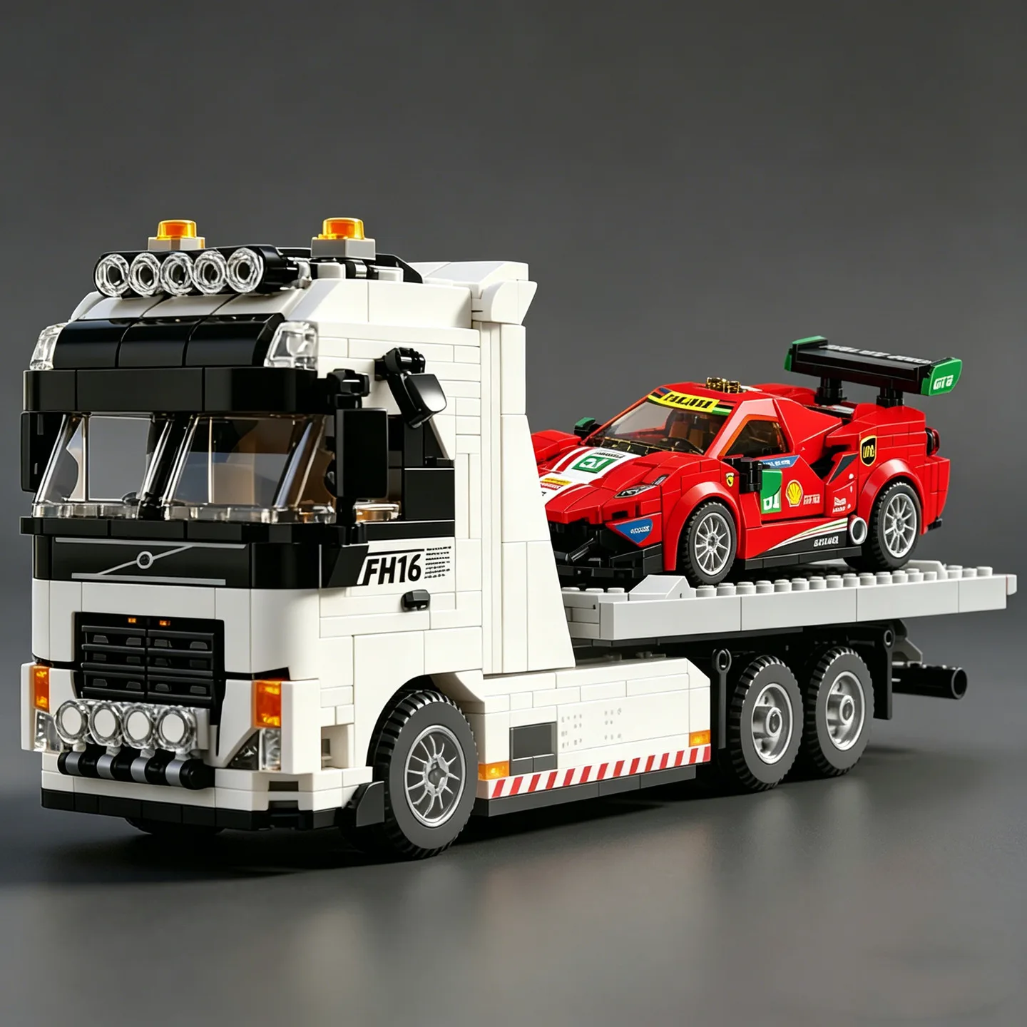 FH16 rescue trailer 6x4 heavy-duty towing vehicle assembled building block semi-trailer model truck toy super sports car
FH16 rescue trailer 6x4 heavy-duty towing vehicle assembled building block semi-trailer model truck toy super sports car