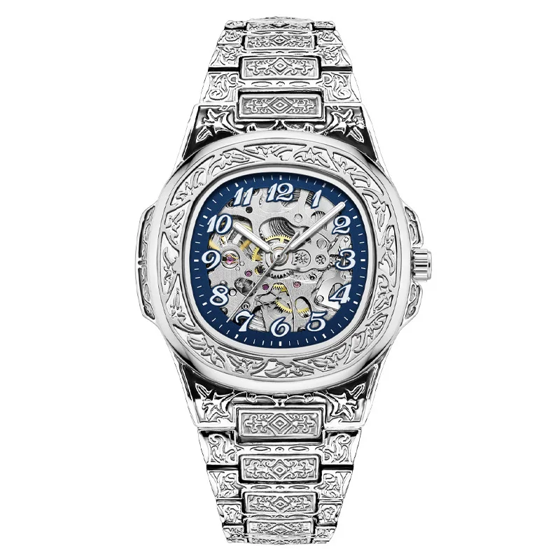 Ретро модные деловые мужские водонепроницаемые автоматические механические часы с ночником, мужские роскошные подарочные спортивные часы, простые мужские часы 
Ретро модные деловые мужские водонепроницаемые автоматические механические часы с ночником, мужские роскошные подарочные спортивные часы, простые мужские часы