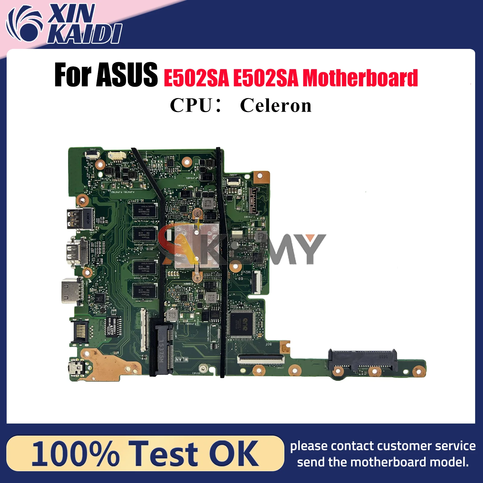 E502SA Материнская плата для ноутбука ASUS EeeBook E502SA E502S Материнская плата для ноутбука с процессором Celeron 100% тестирование ОК быстрая доставка stk 
E502SA Материнская плата для ноутбука ASUS EeeBook E502SA E502S Материнская плата для ноутбука с процессором Celeron 100% тестирование ОК быстрая доставка stk