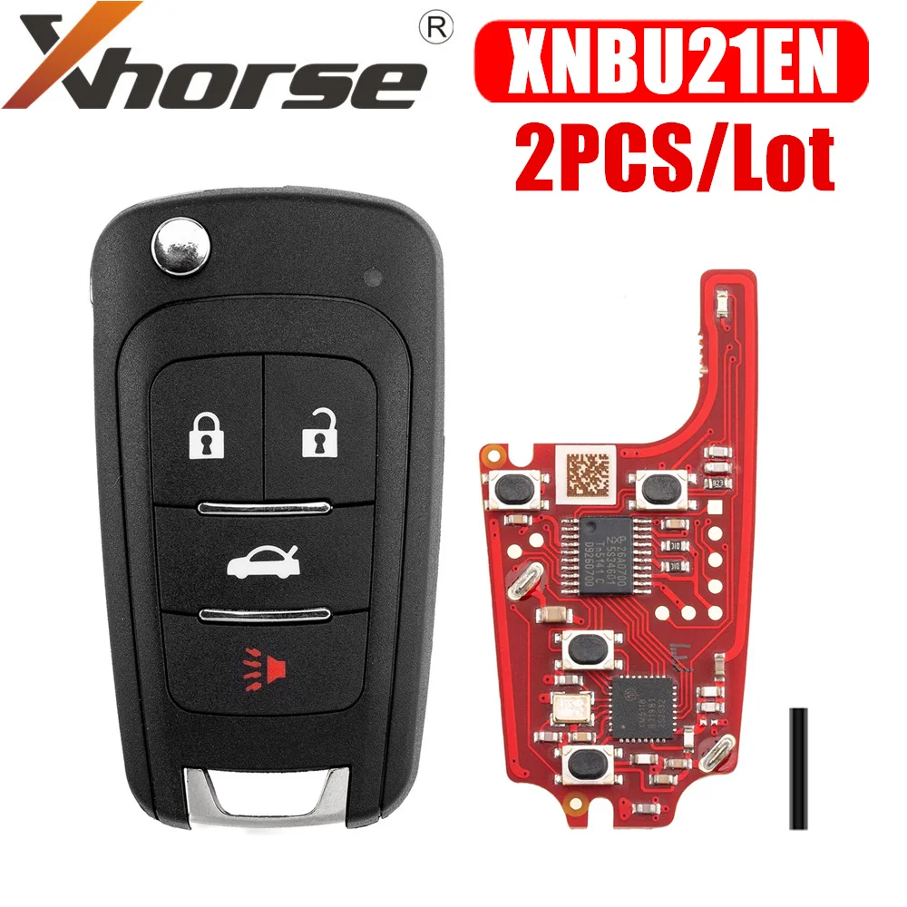 Xhorse XNBU21EN Second Generation Wireless Remote Key for Buick Flip 4 Buttons English Version 2PCS
Xhorse XNBU21EN Second Generation Wireless Remote Key for Buick Flip 4 Buttons English Version 2PCS