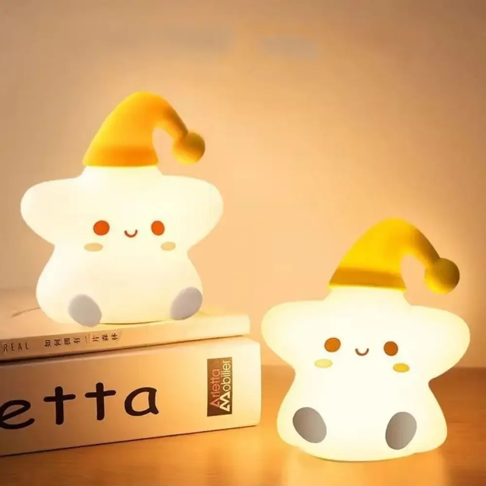 LED Silicone Night Light Little Star Creative Bedside Touch Table Lamp Bedroom Decoration Kawaii Gift For Kid Children Space Dad
LED Silicone Night Light Little Star Creative Bedside Touch Table Lamp Bedroom Decoration Kawaii Gift For Kid Children Space Dad