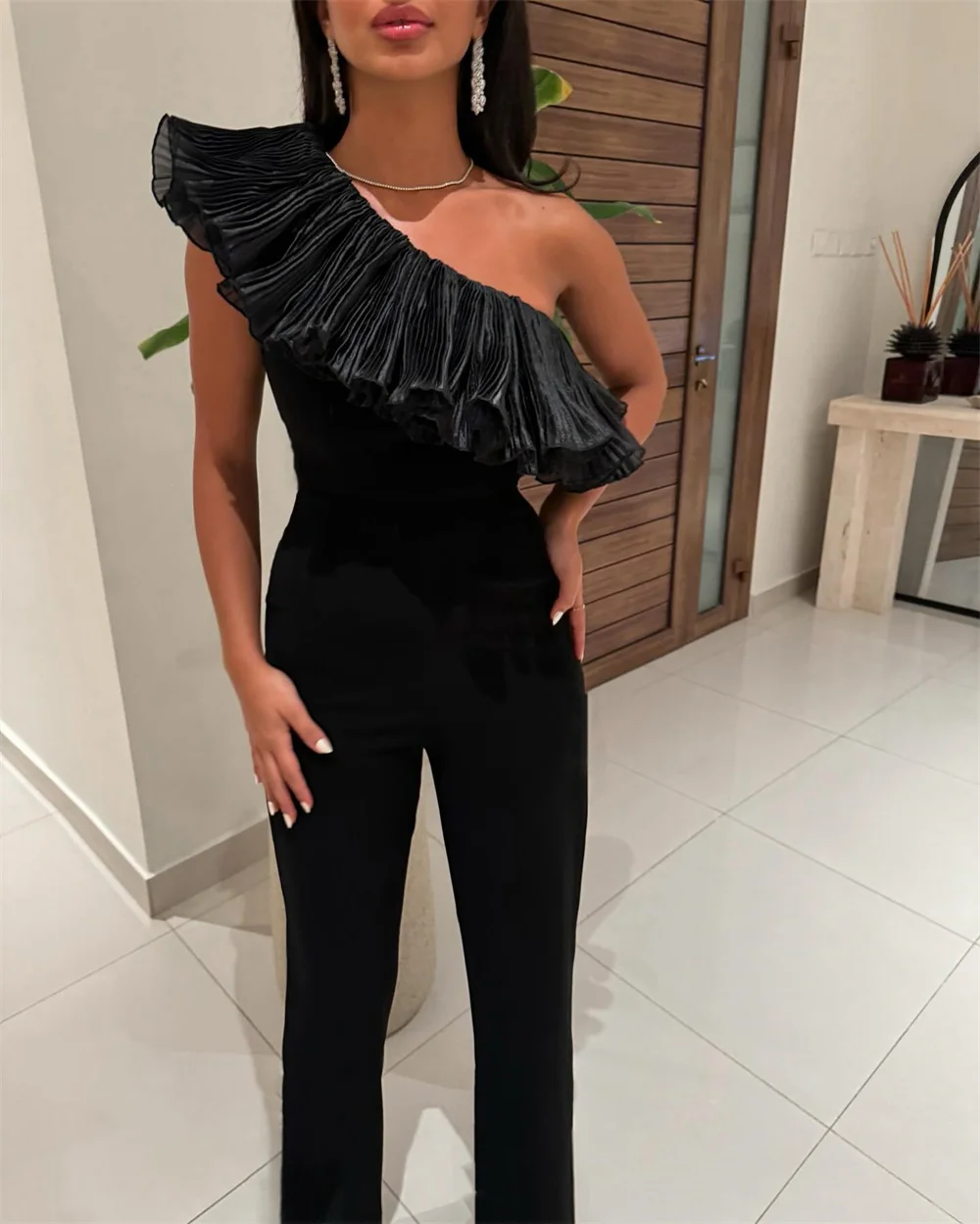 ROYET One Shoulder Pleat Black Mermaid Evening Dress Ankle Length Classic Elegant Formal Prom Gown For Woman New 2024
ROYET One Shoulder Pleat Black Mermaid Evening Dress Ankle Length Classic Elegant Formal Prom Gown For Woman New 2024