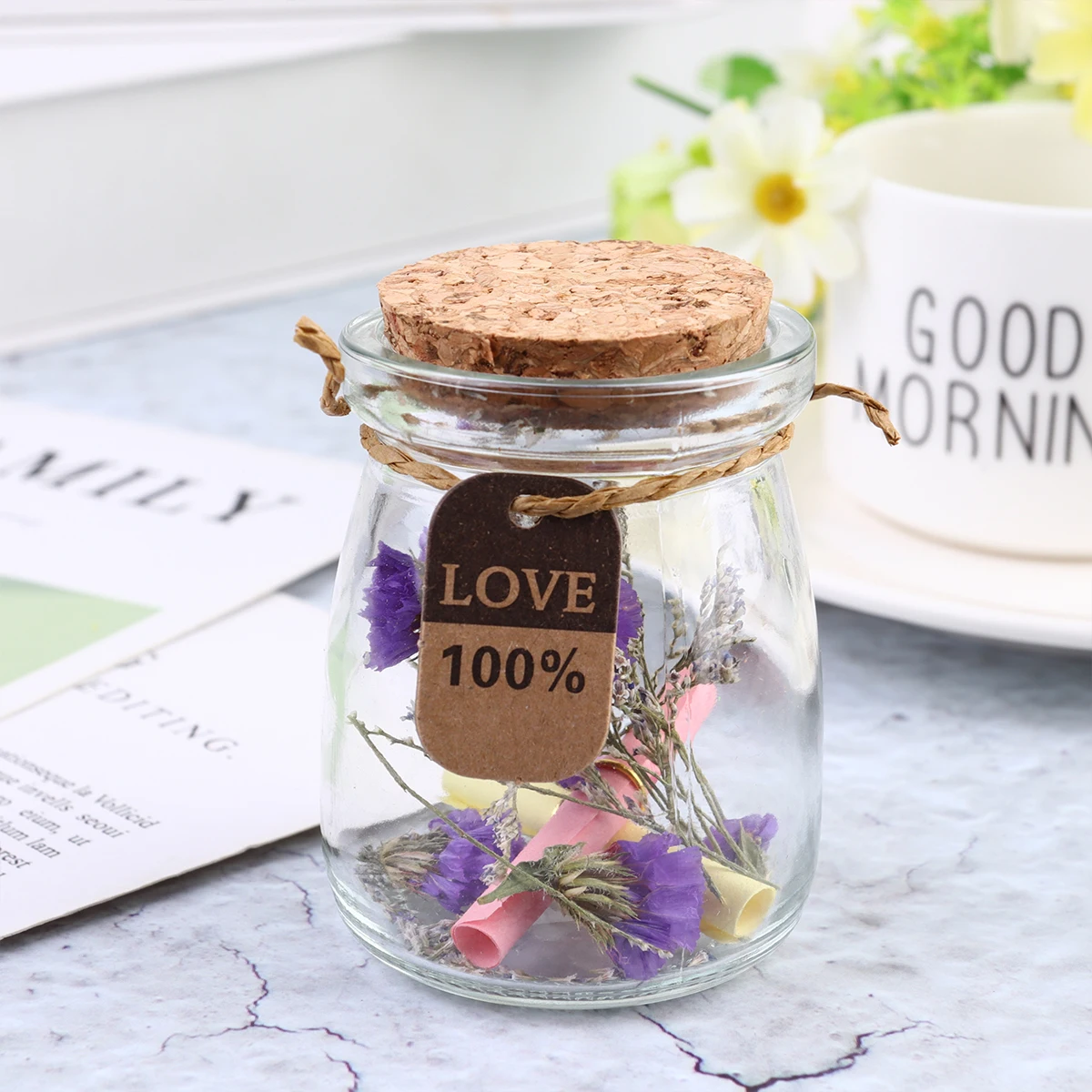 Flower Vase Decor Creative Wooden Cork Glass Wish Bottle With Assorted Flowers For Diy Message Paper Star Candy Gift
Flower Vase Decor Creative Wooden Cork Glass Wish Bottle With Assorted Flowers For Diy Message Paper Star Candy Gift