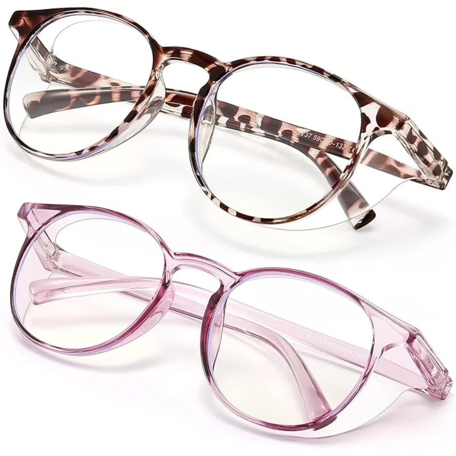 2 Pairs Anti Fog Safety Goggles Protective Glasses Blue Light Blocking Eyeglasses for Men Women, Round Purple+tortoise
2 Pairs Anti Fog Safety Goggles Protective Glasses Blue Light Blocking Eyeglasses for Men Women, Round Purple+tortoise