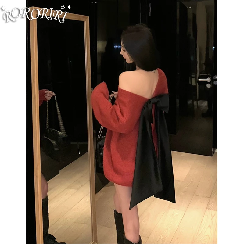 RORORIRI женский красный свитер с открытой спиной и бантом, длинные рукава, свободный пуловер с открытыми плечами для отдыха, джемпер, топ, повседневный осенне-зимний трикотаж
RORORIRI женский красный свитер с открытой спиной и бантом, длинные рукава, свободный пуловер с открытыми плечами для отдыха, джемпер, топ, повседневный осенне-зимний трикотаж