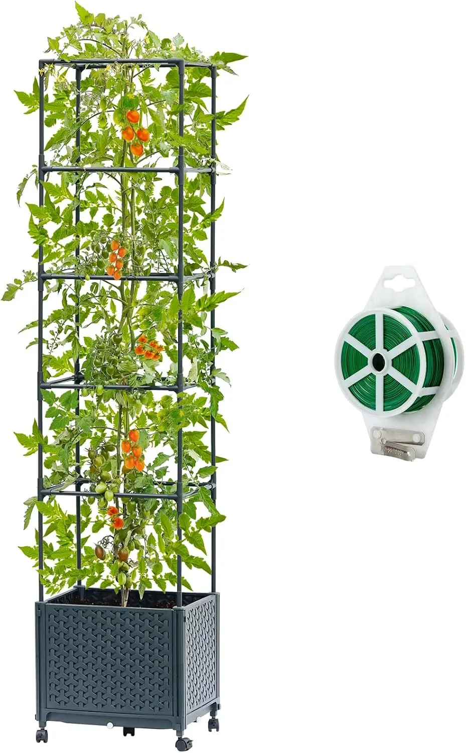 Raised Garden Bed With Tomato Planter Cage, 67.6"" Trellis Planter Boxes With Wheels For Outdoor Patio Greenhouse Gardening
Raised Garden Bed With Tomato Planter Cage, 67.6"" Trellis Planter Boxes With Wheels For Outdoor Patio Greenhouse Gardening