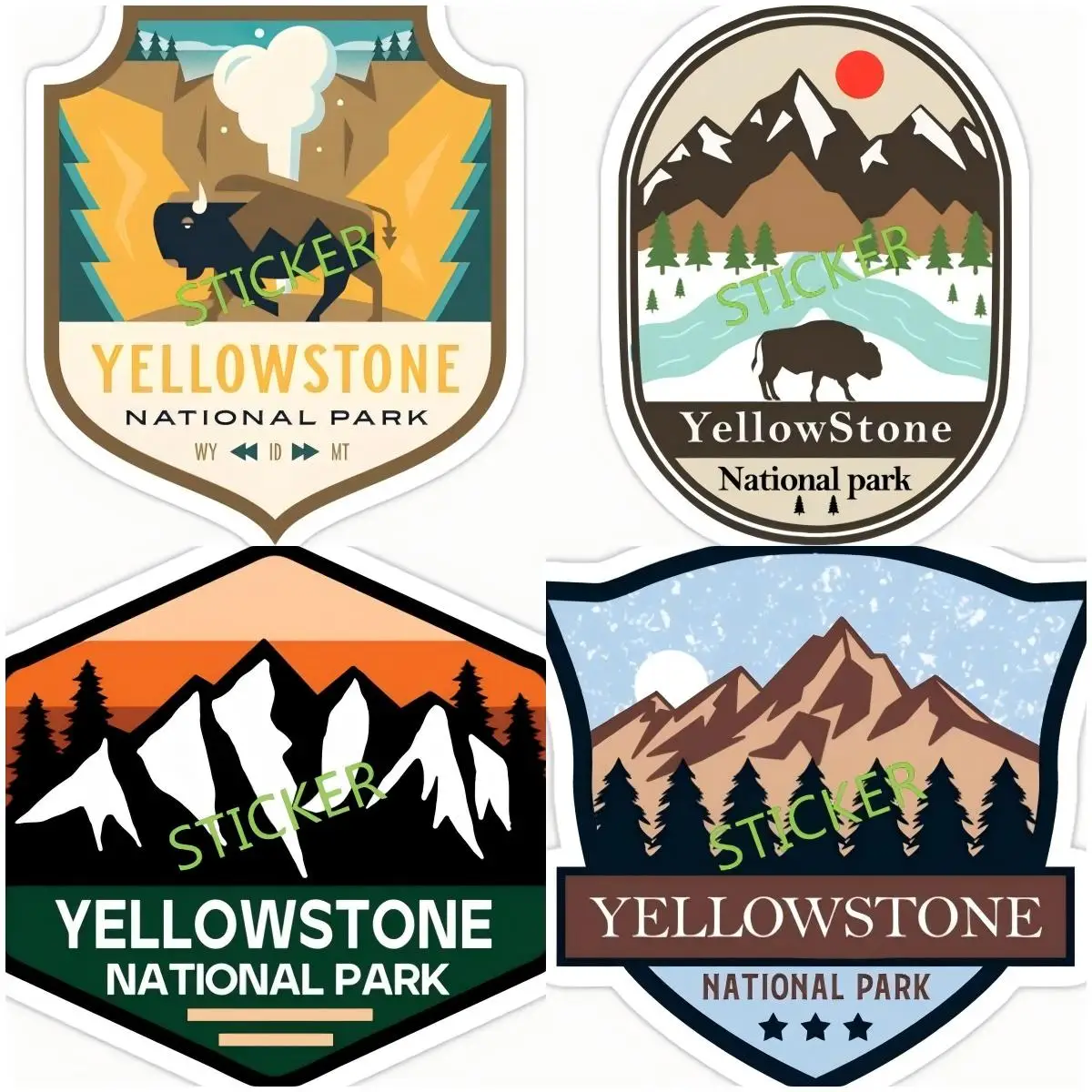 Yellowstone National Park sticker and Decal Vinyl Car Wrap Personality Trunk Creative Decoration 
Yellowstone National Park sticker and Decal Vinyl Car Wrap Personality Trunk Creative Decoration