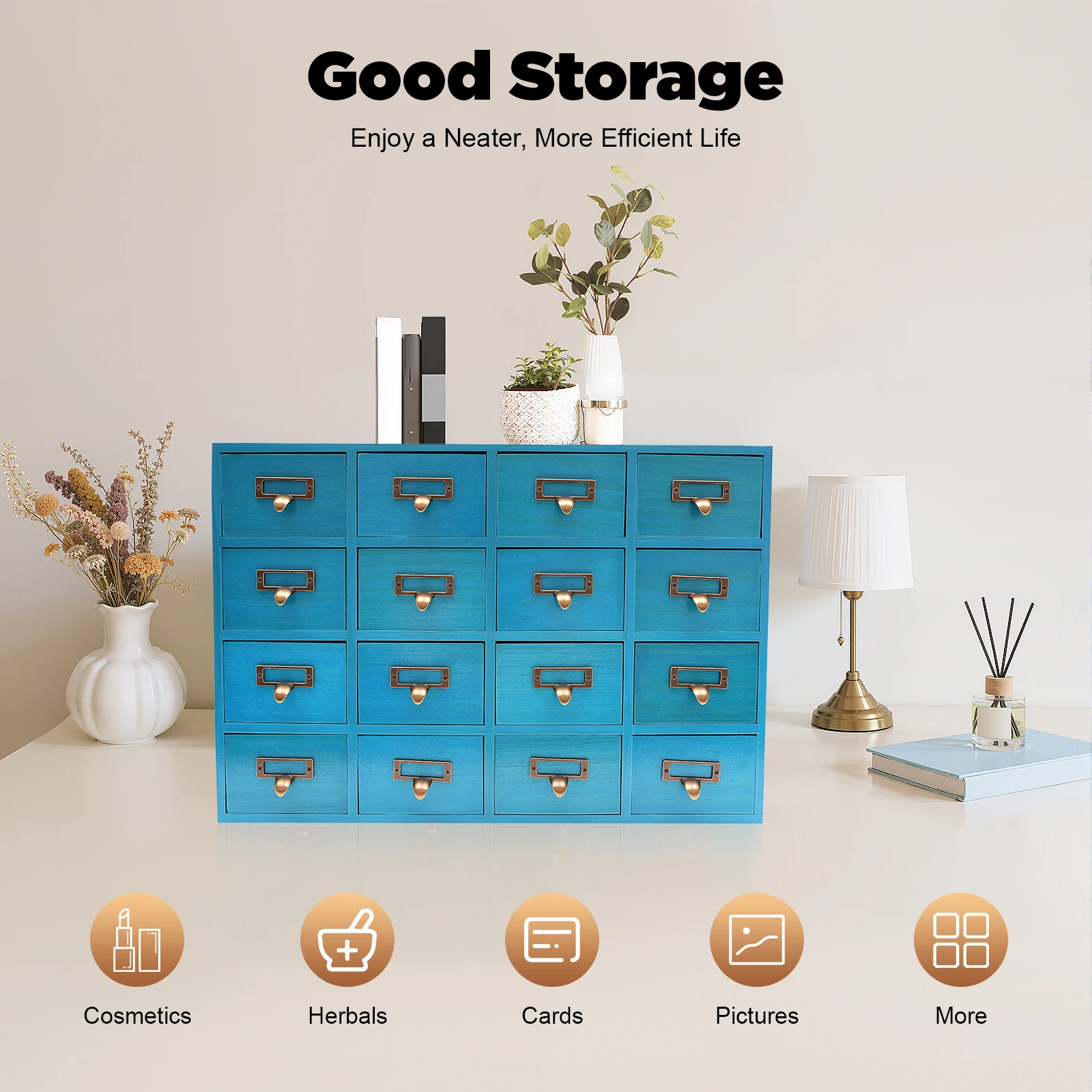 Wooden Drawer Organiser Desktop with 16 Drawers, Wooden Drawer Cabinet for Home Office Desktop Organiser and Storage
Wooden Drawer Organiser Desktop with 16 Drawers, Wooden Drawer Cabinet for Home Office Desktop Organiser and Storage