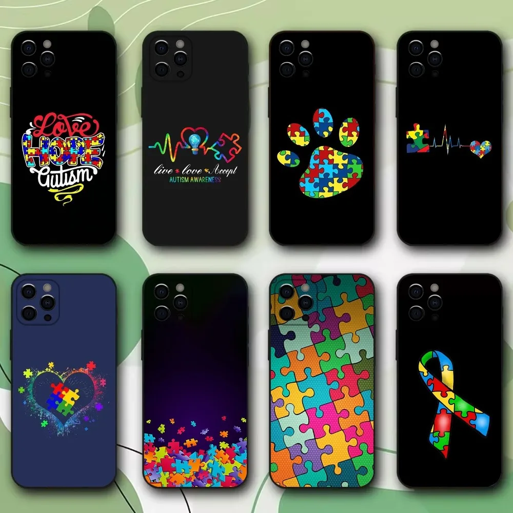 Autism Support Puzzle Phone Case For iPhone 15,14,13,12,11,Pro,X,XS,Max,XR,Plus,Mini Soft Black Cover
Autism Support Puzzle Phone Case For iPhone 15,14,13,12,11,Pro,X,XS,Max,XR,Plus,Mini Soft Black Cover