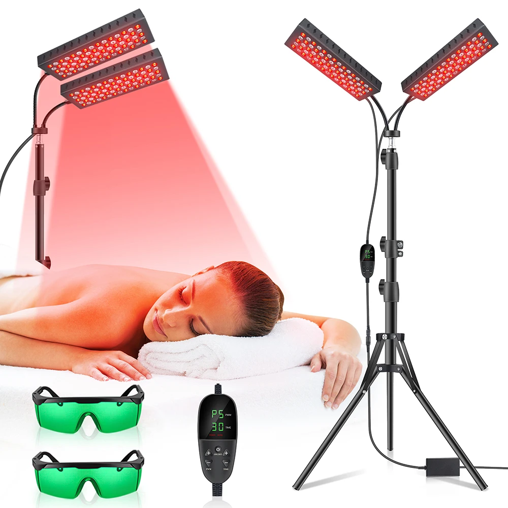 Updated Red Light Therapy Panel for Face Body Device Dual-head 150 Leds Lamps for Face Waist Back Shoulder Muscle Pain Relief Relax Skin Care Infrared Light
Updated Red Light Therapy Panel for Face Body Device Dual-head 150 Leds Lamps for Face Waist Back Shoulder Muscle Pain Relief Relax Skin Care Infrared Light