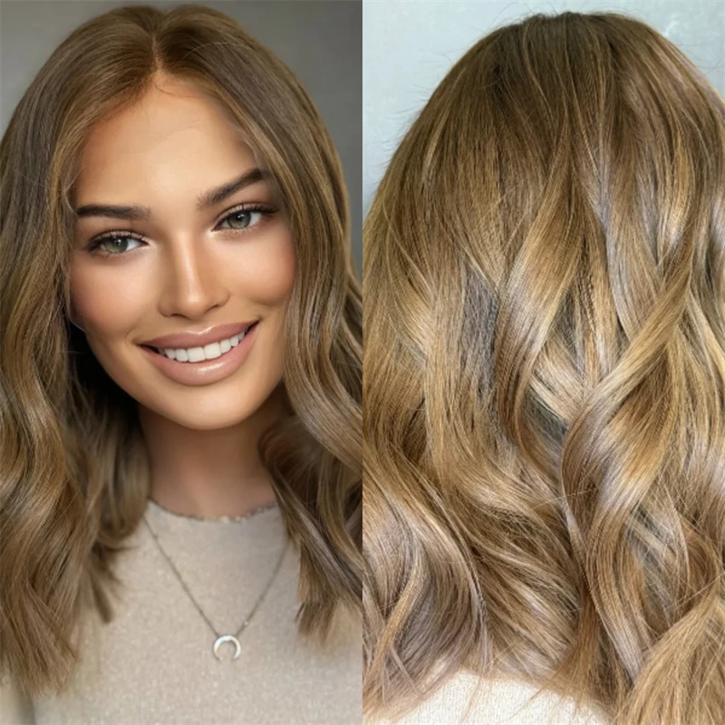 14 Inch Ombre Caramel Brown Synthetic HD Lace Front Wig Blend Human Hair Short Wave Bob Style Realistic Wig Party Daily Cosplay
14 Inch Ombre Caramel Brown Synthetic HD Lace Front Wig Blend Human Hair Short Wave Bob Style Realistic Wig Party Daily Cosplay