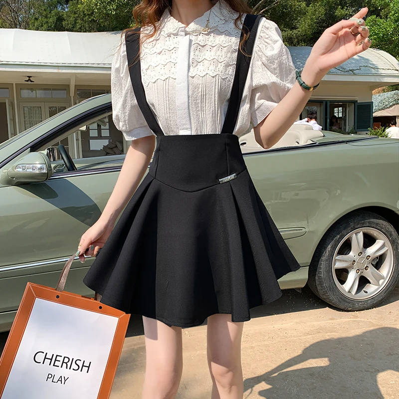Women 2024 Spring Autumn New Korean Spicy Girl Sexy Casual Slim High Waist Black A Line Suspender Skirt
Women 2024 Spring Autumn New Korean Spicy Girl Sexy Casual Slim High Waist Black A Line Suspender Skirt