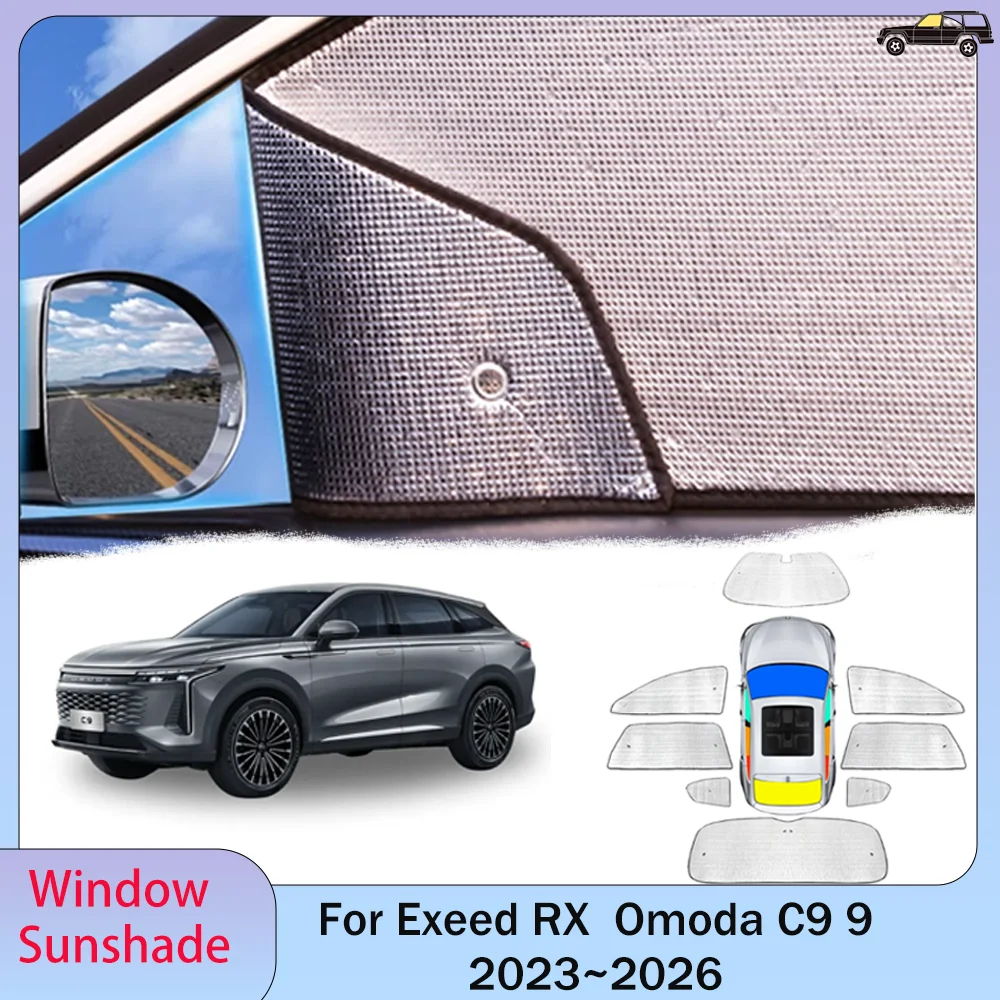 Car Sunshade For Exeed RX Omoda C9 9 2023~2026 2024 2025 Side Window Skylight Windshield Sun Shade Protector Parasol Accessories
Car Sunshade For Exeed RX Omoda C9 9 2023~2026 2024 2025 Side Window Skylight Windshield Sun Shade Protector Parasol Accessories