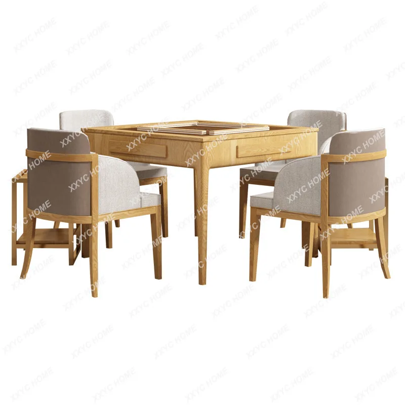 Solid Wood Mahjong Table Mute Dining Table Dual-Purpose in One Electric Mahjong Table
Solid Wood Mahjong Table Mute Dining Table Dual-Purpose in One Electric Mahjong Table