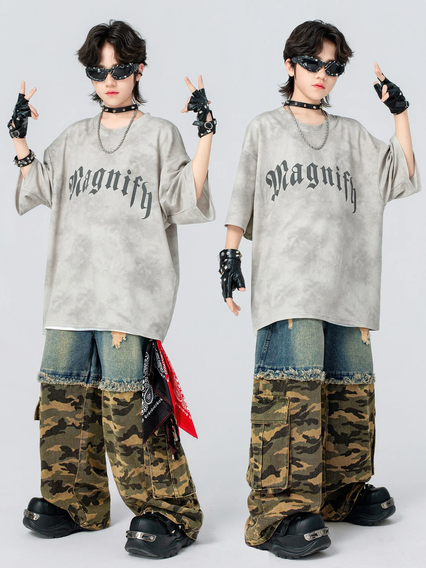 2026 New Boys Jazz Dance Clothing For Kids Loose Shirts Hiphop Pants Kpop Outfits Children Fashion Show Hip Hop Costume DQS23400
2026 New Boys Jazz Dance Clothing For Kids Loose Shirts Hiphop Pants Kpop Outfits Children Fashion Show Hip Hop Costume DQS23400