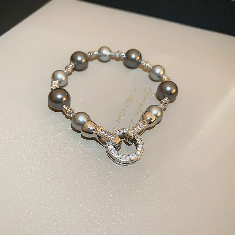 European and American Fashion Jewelry Accessories Pearl Crystal Charm Bracelet for Women 2024 New Stainless Steel Cuff Bracelet
European and American Fashion Jewelry Accessories Pearl Crystal Charm Bracelet for Women 2024 New Stainless Steel Cuff Bracelet