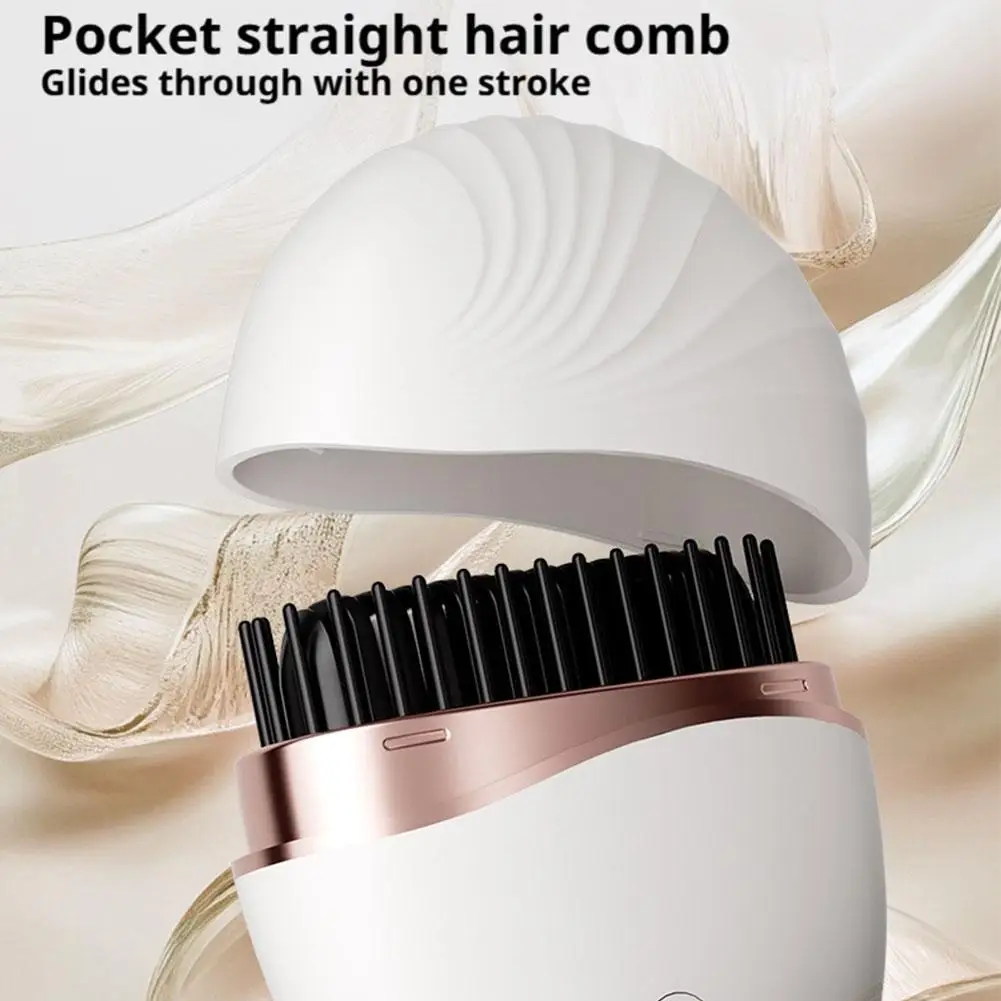 Mini Wireless Rechargeable Straightening Hair Comb Portable High Quality Heating Straight Curling Dual-use Supple Hair Care Comb
Mini Wireless Rechargeable Straightening Hair Comb Portable High Quality Heating Straight Curling Dual-use Supple Hair Care Comb