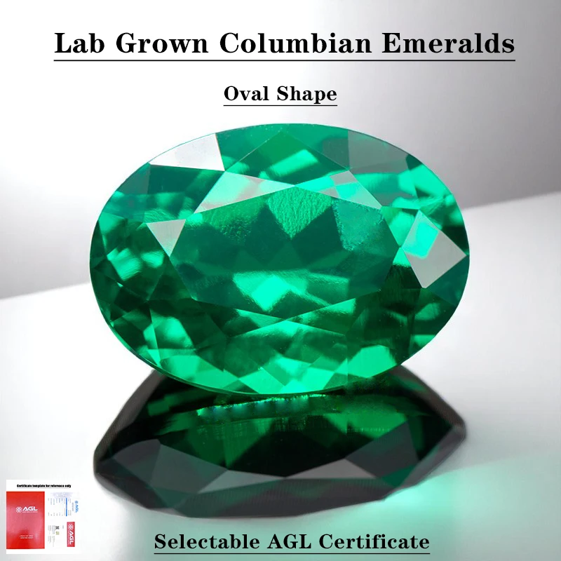 Top Lab Grown Columbian Emeralds Oval Shape Gemstone VVS1 Charms for Diy Jewelry Making Material Selectable AGL Certificate
Top Lab Grown Columbian Emeralds Oval Shape Gemstone VVS1 Charms for Diy Jewelry Making Material Selectable AGL Certificate