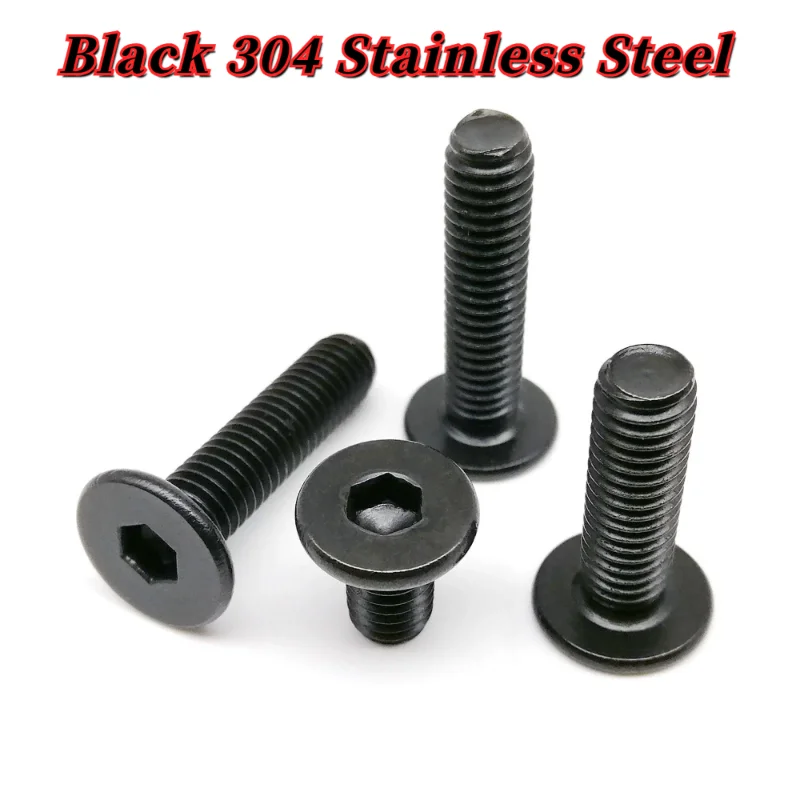 Black 304 Stainless Steel Allen Hexagon Ultrathin Head Bolt M2 M2.5 M3 M4 M5 M6 M8 Hex Socket Ultra Thin Flat Wafer Head Screw
Black 304 Stainless Steel Allen Hexagon Ultrathin Head Bolt M2 M2.5 M3 M4 M5 M6 M8 Hex Socket Ultra Thin Flat Wafer Head Screw