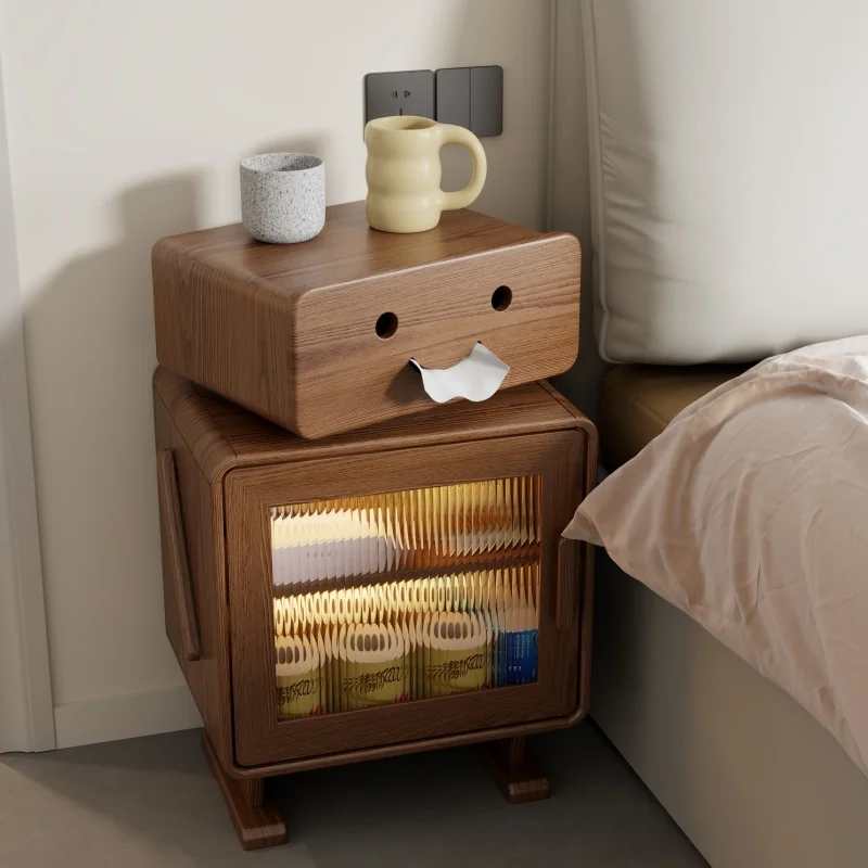 Solid Wood Vintage Style Bedside Cabinet With Light And Storage For Bedroom And Living Room Children's Nightstand
Solid Wood Vintage Style Bedside Cabinet With Light And Storage For Bedroom And Living Room Children's Nightstand