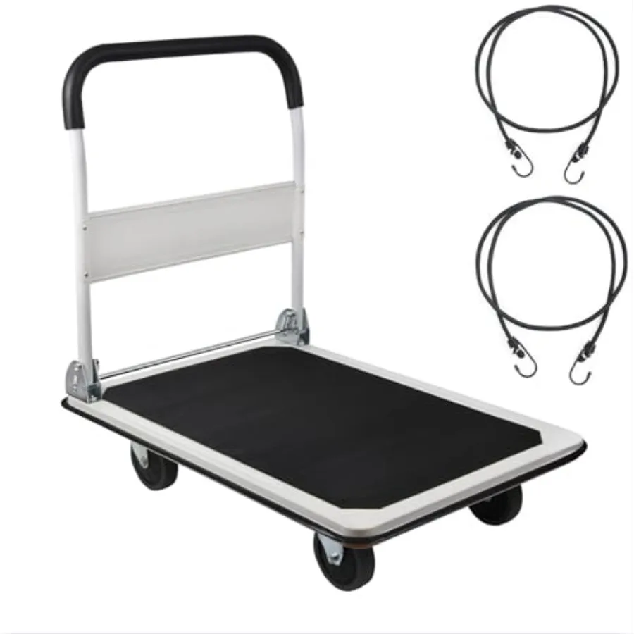 Platform Truck for Industrial Use, Steel Frame, Black, Heavy-Duty Foldable Design, 35.8x4x34.3 Inches
Platform Truck for Industrial Use, Steel Frame, Black, Heavy-Duty Foldable Design, 35.8x4x34.3 Inches