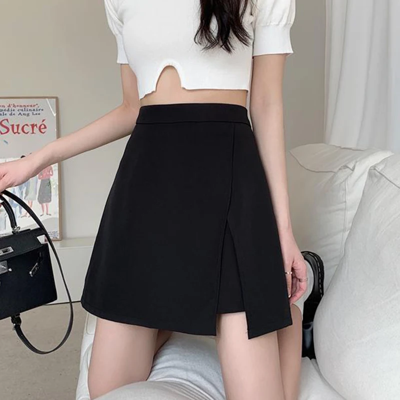 Y2K Women Black Mini Skirt Korean Sexy Patchwork Chic Slit Female A Line Skirt Summer Fashion All Match Ladies Hip Wrap Skirt
Y2K Women Black Mini Skirt Korean Sexy Patchwork Chic Slit Female A Line Skirt Summer Fashion All Match Ladies Hip Wrap Skirt