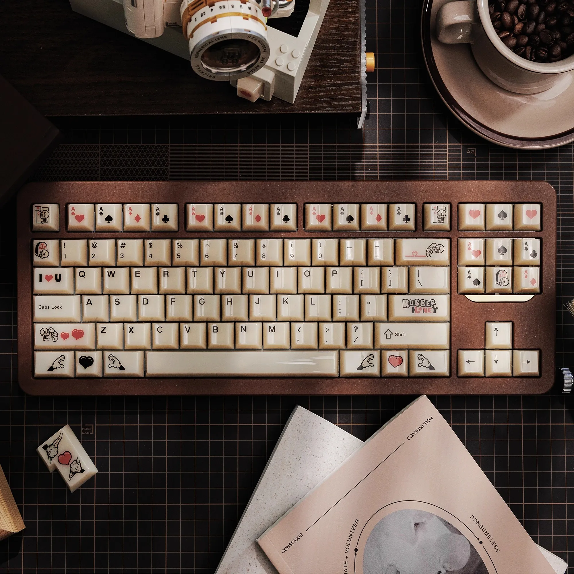 Domikey X JOE Rubber Love Keycaps Set Cherry Profile PC UV Keycap Шелковый экран Индивидуальные колпачки для клавиш для механической клавиатуры Подарки
Domikey X JOE Rubber Love Keycaps Set Cherry Profile PC UV Keycap Шелковый экран Индивидуальные колпачки для клавиш для механической клавиатуры Подарки