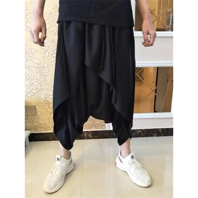 Break Down New Goth Pants Summer Irregular Men Personality Modern Leisure Large Size Nine Minutes Pants
Break Down New Goth Pants Summer Irregular Men Personality Modern Leisure Large Size Nine Minutes Pants